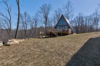 New!  Mountain Top A-Frame cabin, The Triangles-Gorgeous View, Hot Tub!