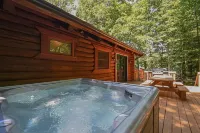 Log Cabin Retreat w/ Hot Tub, Game Room, Fire Pit