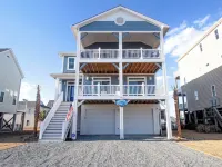 Ocean-View Home w/ Hot Tub, Fire Pit & Elevator, 3-Min Walk to Beach Access Hotels in Topsail