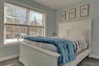 Spacious Backyard with Firepit and Luxurious Outdoor Shower - Modern Serenity