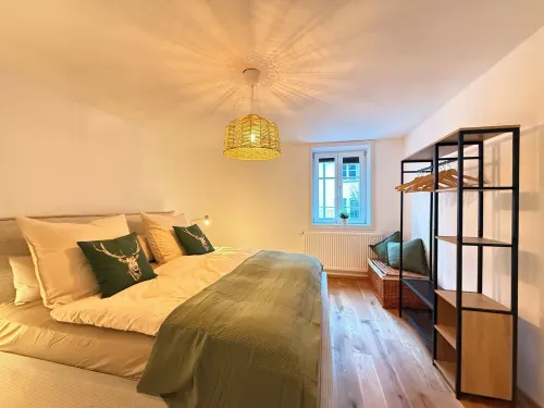 Apartment with roof terrace on the market square - Pets welcome!