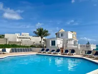 Oceanfront 2 Bedroom Villa in Guana Bay Sint Maarten; Ocnfrt Deck