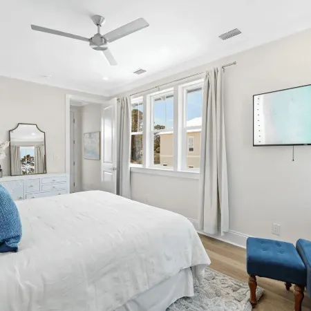 Walk to Inlet Beach Family Retreat w/ Bikes, Patio + Pet Friendly