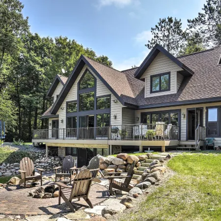 Lakefront Hayward Home w/ Game Room & Private Dock