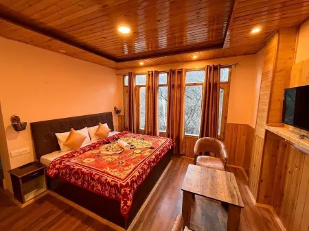 Mountain View Room | w King Sized Bed, Balcony, View, Food, T.V,