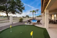Sunset Oasis: 4 Bed Retreat w/ Pool Heating Included! Stunning Golf Course Views