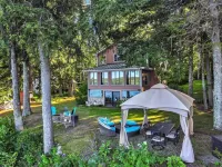 Spacious 5-bedroom lakefront home on pristine Lower Narrows Pond in Winthrop