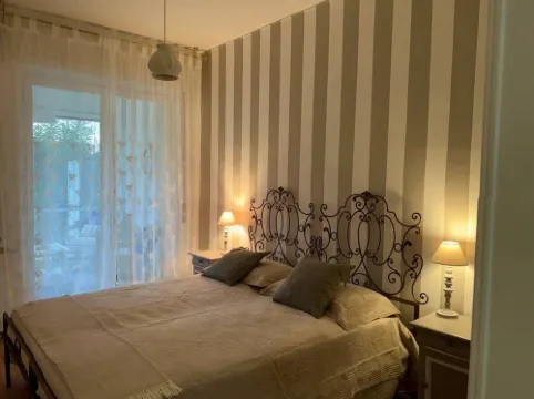 Garden view apartment in Sanremo with veranda