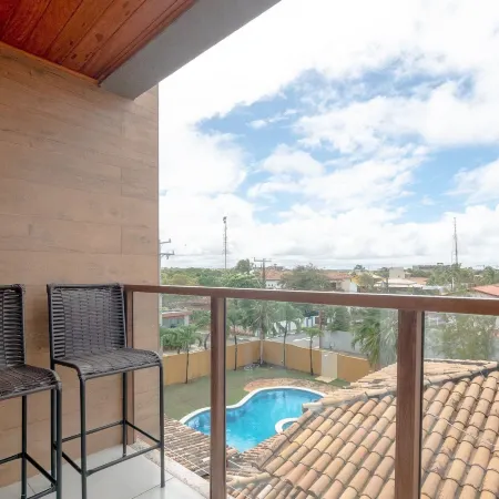 Beautiful apt in Building w Pool Guarajuba Aga0203
