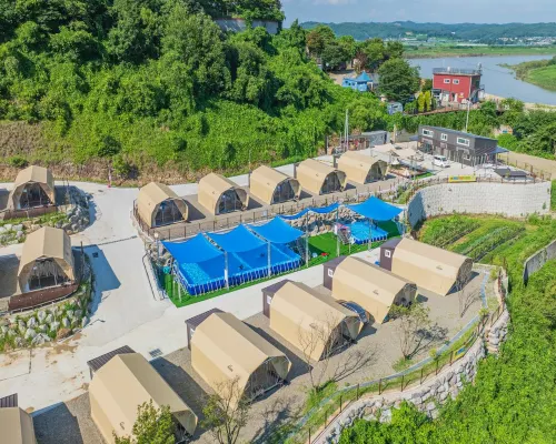 Imjingang Haes-sal Glamping Hotels in Yeoncheon-gun