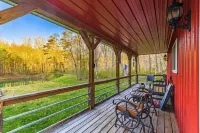 Escape to the Red Barn! Private Retreat on 8 Acres w/Firepit & Stocked Pond!