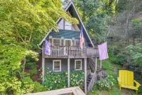 Waterfront Lake Lure A-frame w/ Dock & Scenic Deck - 4-Star