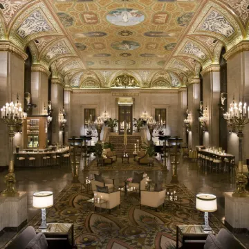 The Palmer House Hilton Hotels near Clarence F. Buckingham Memorial Fountain
