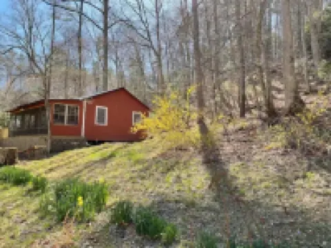 Cozy creek side cabin.  Pet Friendly.   Single Story, with ramp at entry Hotels in Laurel Fork