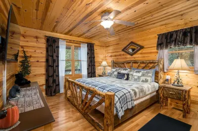New Listing! Game Room!  Hot Tub!  Fire Pit!  Big Screen TVs!  Beautiful Cabin!