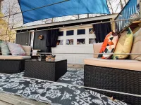 Three Cabins On The River in Downtown Sparta #hike #kayak #tinyhousecollection