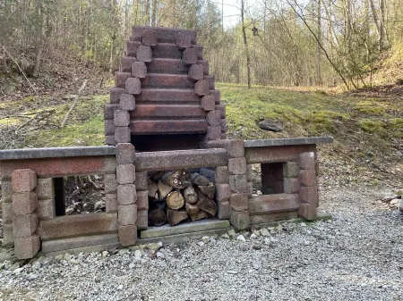 Trailer parking, near Hollerwood, Daniel Boone Backcountry Byway, and Climbing