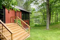 Hudson Valley stunning lake side modern barn in an Enchanted Forest