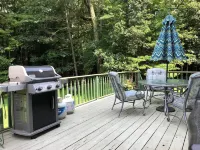 Large Cozy Home Pool/Pond! 5 Br., 4 Baths. Sleeps 11, Pvt. Quiet, Grill, Firepit - Homestays