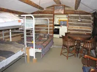Cozy rustic cabin on Little Sheep Creek at foot of Lima Peaks