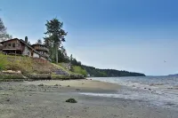 Log Castle - On the Beach, Expansive Sound/Mountain View - Bergblick