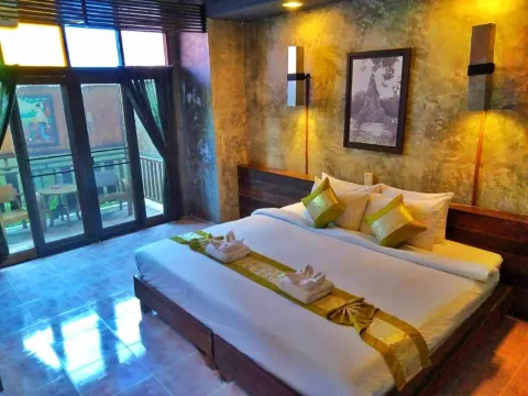 ห้องดีลักซ์ เตียงใหญ่ 1 เตียงหรือเตียงเดี่ยว 2 เตียง