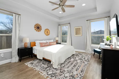 Spacious Living and Fun Game Room - Stylish Boho-Chic Retreat Hotels in Round Rock