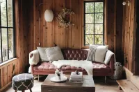 The Hide & Seek: vintage modern forest cabin with sauna