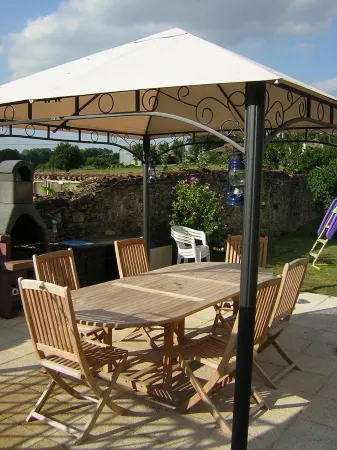 Cottage In Delightful Vendee Medieval Village with  heated swimming pool