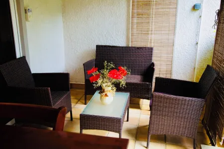 300 m beach, Wifi, Pool, Air-conditioned, Garden Отели в г. Кап Малёрё