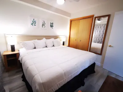 King Bed 1 bedroom apt AC, Gym cls to DT Canmore UG Parking incl. sleep 4