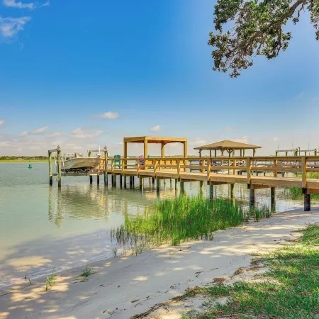 'Reel Blessed' Topsail Beach Home w/ Private Dock!