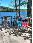 Toddy's camp on the pond