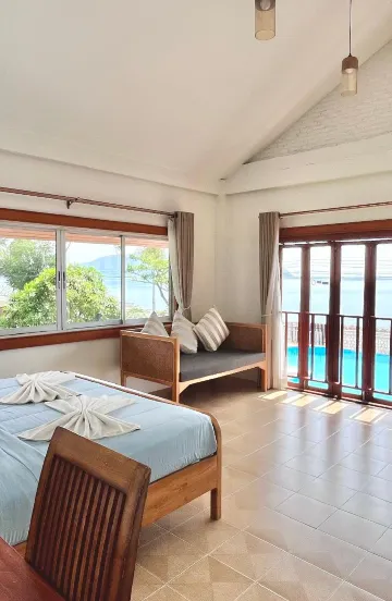 ห้องดีลักซ์พรีเมียมพร้อมวิวทะเล