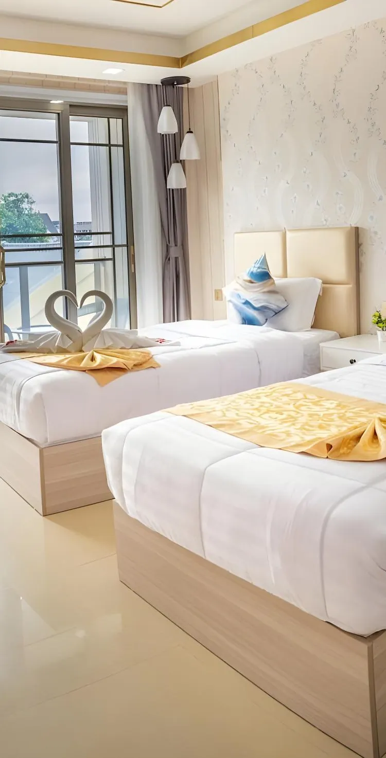 ห้องสุพีเรียร์เตียงแฝดพร้อมวิวลานภายใน