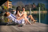Lakeview Motta Penthouse in Melide - Apartments