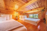 Charming 2-bedroom tiny cabin hot tub camp fire - Chalets