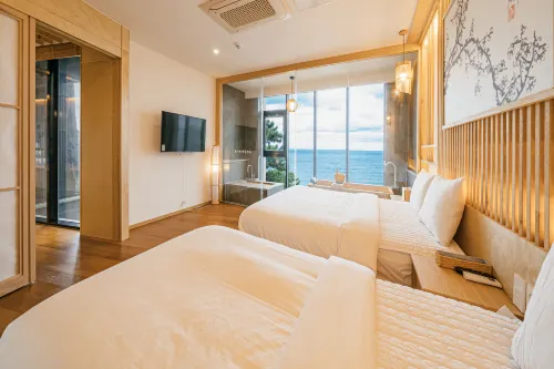 Pool Villa on a Nice Day in Jeju Island