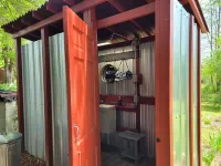 "Coop-Ahhh Cabana "Glammock" campsite near Dupont State Forest! Hotels in Crab Creek