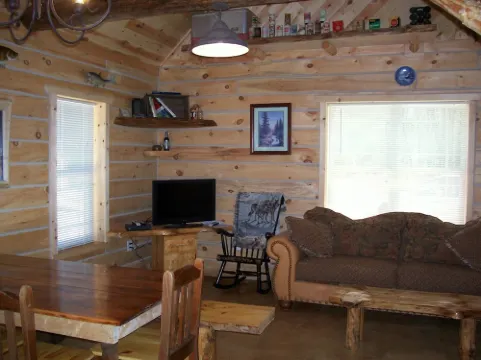 Copper Cabin offers peace and privacy in the woods!