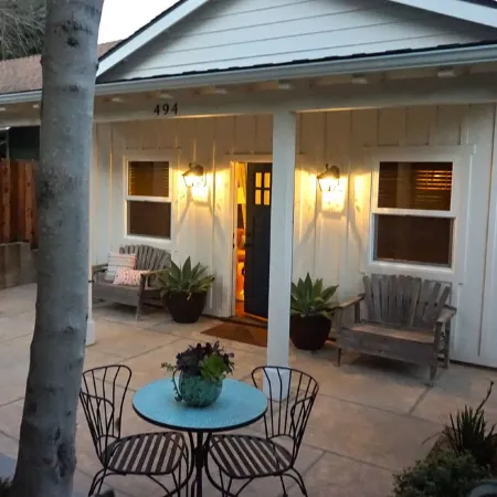Blue Door Bungalow.