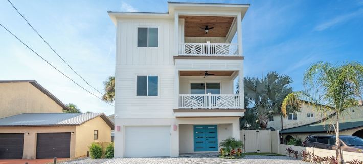 Sandcastle on 2nd - New Construction, Heated Pool, GOLF CART, Steps to Beach! Hotels in St. Augustine Beach