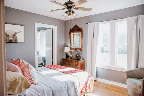 The Pink Door of Johnson City is located in walking distance to downtown!