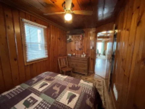 Three bedrooms with kitchen and a huge deck.