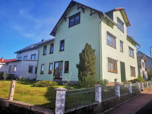 Thuringian country house four seasons at the Schneekopf panoramic view on the Rennsteig