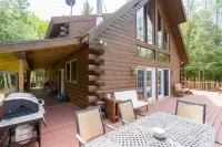Tranquil cabin on the Pine River
