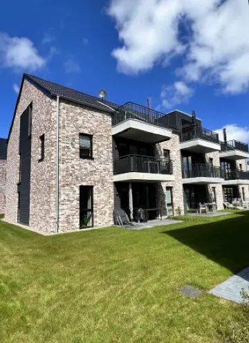 Apartment Ockenfels Kellenhusen new building 1st floor with balcony Dogs welcome