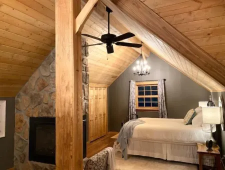 Luxury Suite on 7 Acres of Woods! Fireplace, Whirlpool!