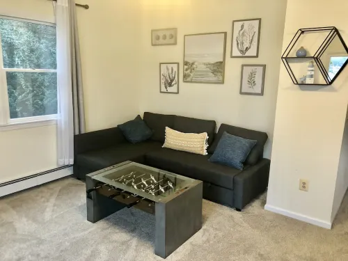 Cozy Lakefront House with a private dock and lakefront.