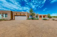 Idyllic mountain-view retreat with luxe interior & private sunset-view hot tub